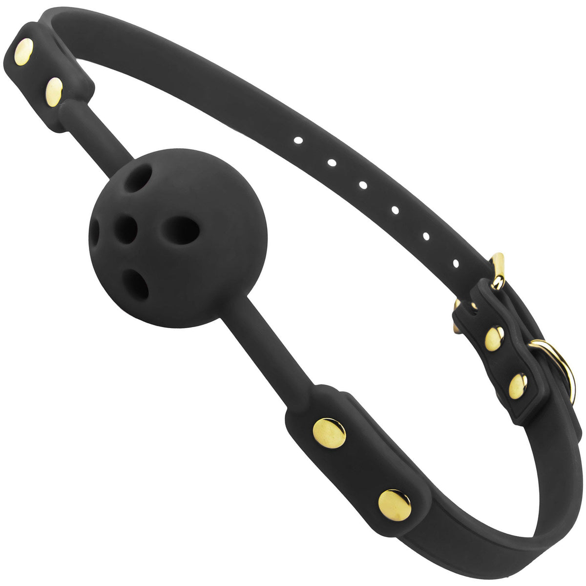 Temptasia Ardor – Breathable Silicone Ball Gag -Black > Bondage Gear > Gags and Bits