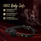 Temptasia Ardor – Breathable Silicone Ball Gag -Black > Bondage Gear > Gags and Bits
