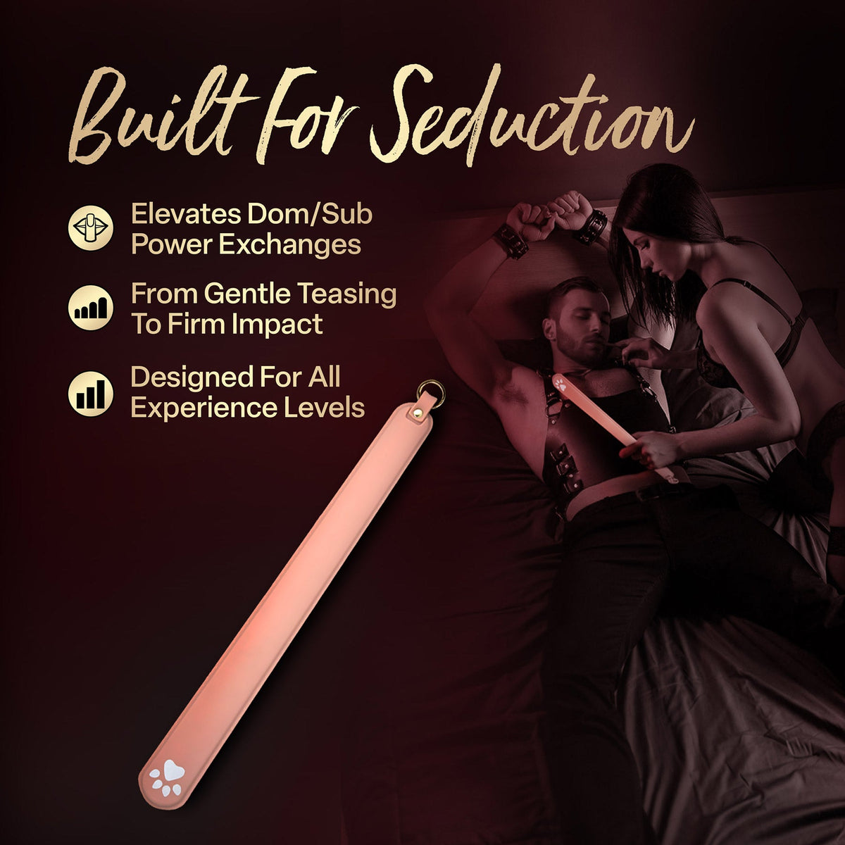 Temptasia Ardor – Silicone Slapper - Pink > Bondage Gear > Paddles