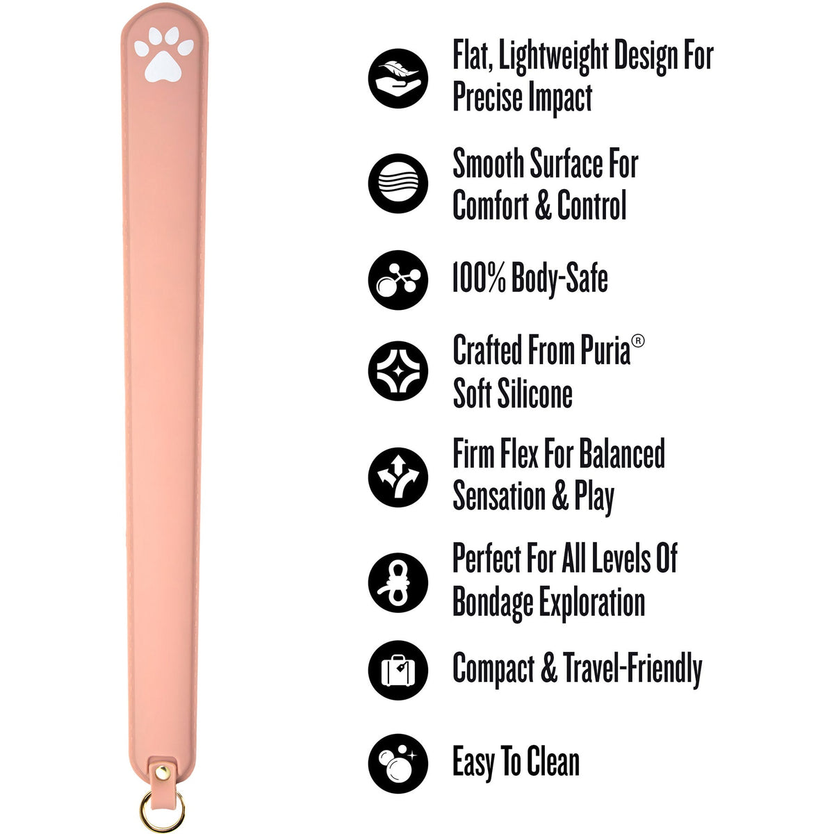 Temptasia Ardor – Silicone Slapper - Pink > Bondage Gear > Paddles