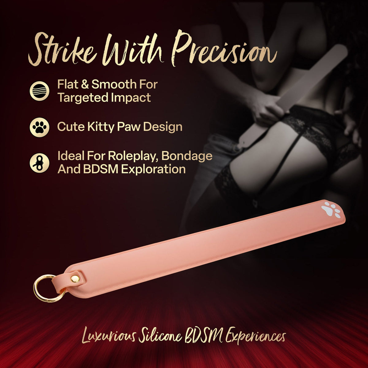 Temptasia Ardor – Silicone Slapper - Pink > Bondage Gear > Paddles