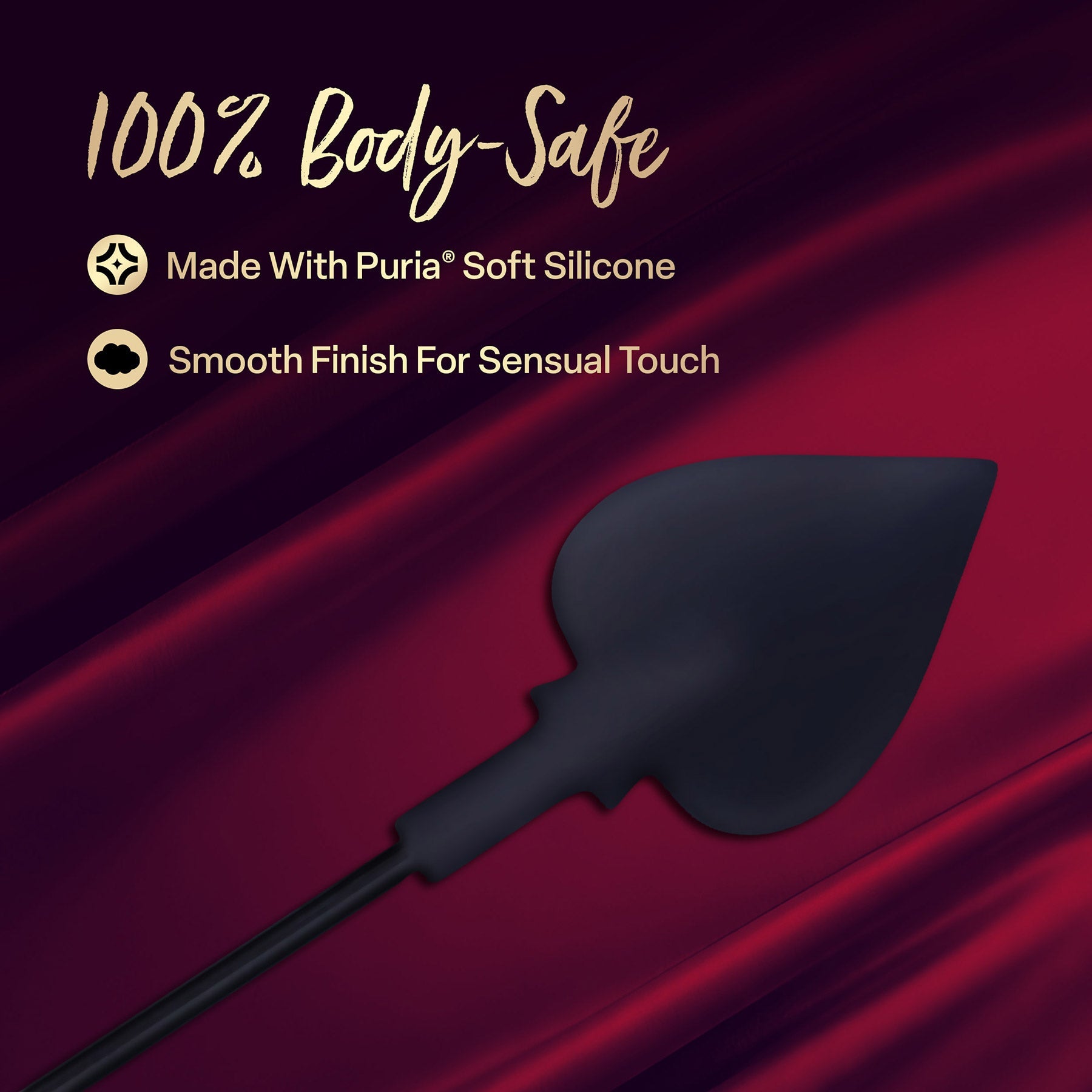 Temptasia Ardor – Body-Safe Silicone Spade Crop > Bondage Gear > Crops