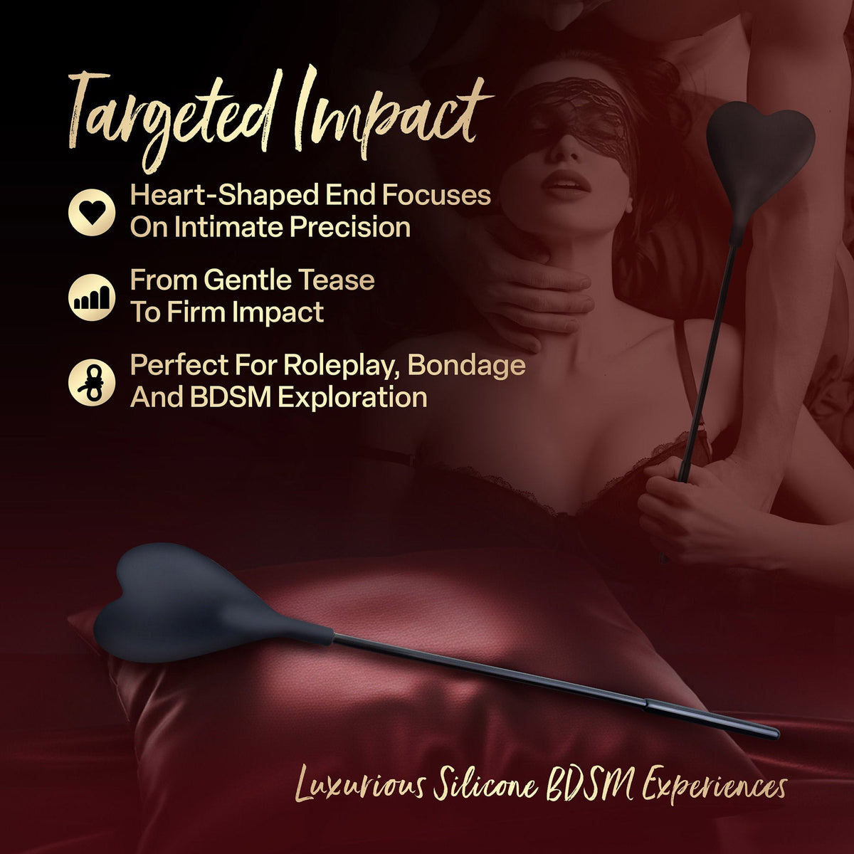 Temptasia Ardor Heart Crop – Body-Safe Silicone Crop > Bondage Gear > Crops