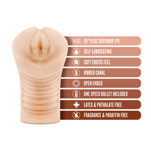 M Elite Soft and Wet Annabella Vibrating Vagina Stroker Strokers - Auto