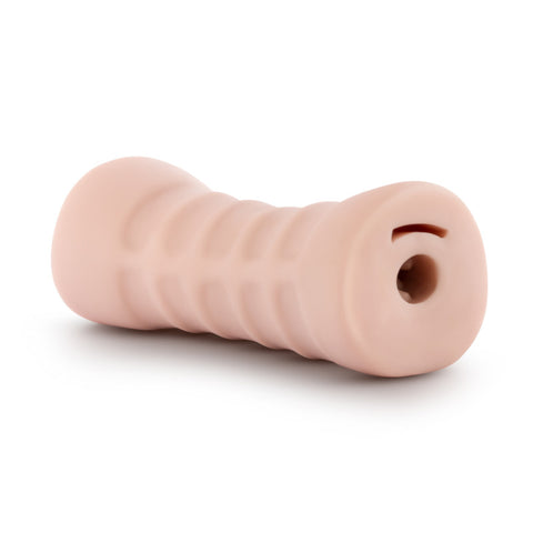 M for Men Ashley Vanilla Soft Vibrating Masturbator Strokers - Auto