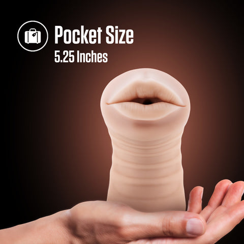 Nicole Vibrating Male Stroker in Beige Ultra-Soft Material > Sex Toys For Men > Masturbators > Vibrating
