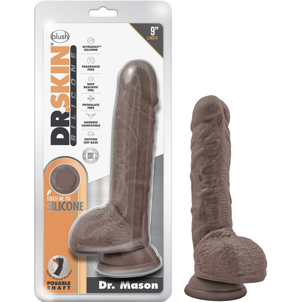 Dr. Skin Silicone Dr. Mason Realistic Dildo With Suction Cup > Dildos > Realistic Dildos
