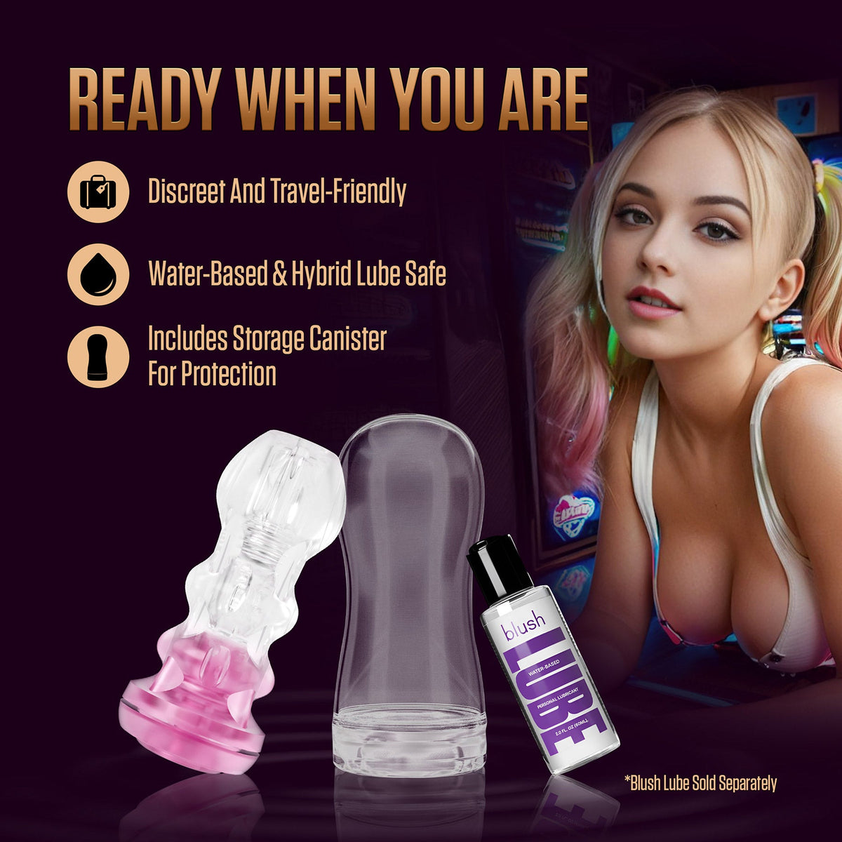 Enlust Candice – AI-Enhanced Stroker Toy > Sex Toys For Men > Masturbators > Vibrating