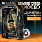 M For Men 3rd Base Oral Stroker Black Ergonomic Handle > Sex Toys For Men > Masturbators > Vibrating