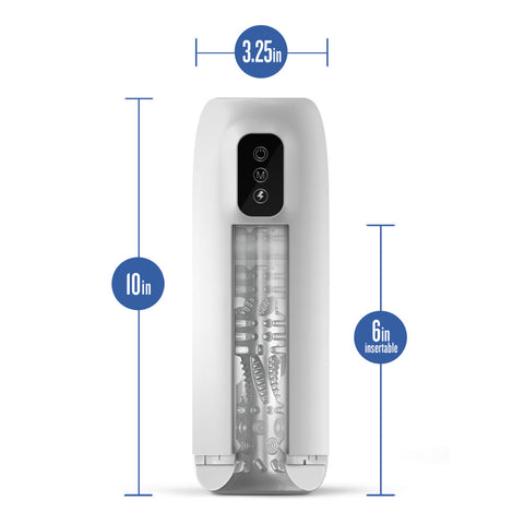 M for Men Robo-Bator White Vibrating Male Masturbator Toy > Sex Toys For Men > Masturbators > Vibrating