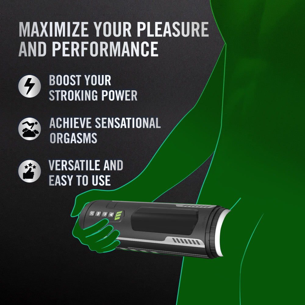 M for Men Master Blaster Automatic Male Masturbator Black > Sex Toys For Men > Masturbators > Vibrating