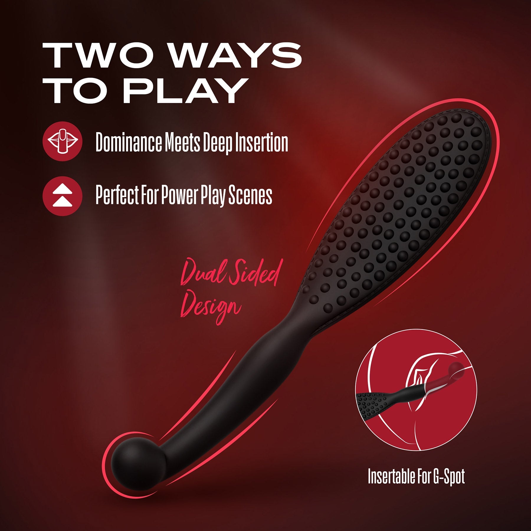 Temptasia Governess Dual-Ended Paddle – Impact and Sensation > Bondage Gear > Paddles