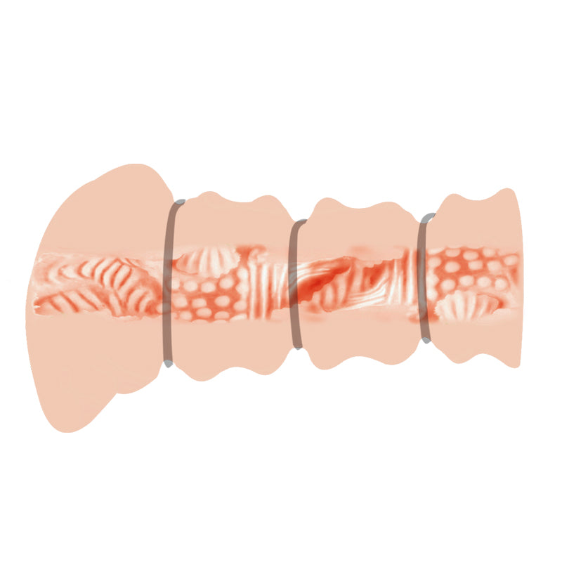 Ressi Flesh 3D Vagina (White) – Realistic Masturbator Sleeve > Sex Toys For Men > Masturbators > Manual