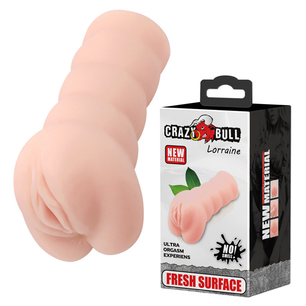 Crazy Bull Lorraine Realistic Vagina Stroker for Ultimate Pleasure Beige Strokers - Manual