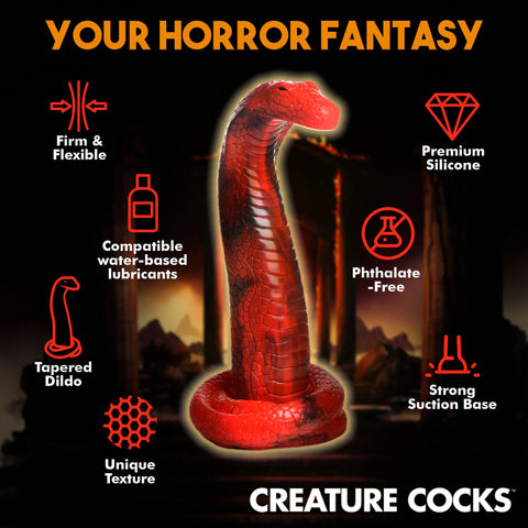 Creature Cocks King Cobra Silicone Dildo for Unique Sensations and Sensual Exploration Fantasy Dongs