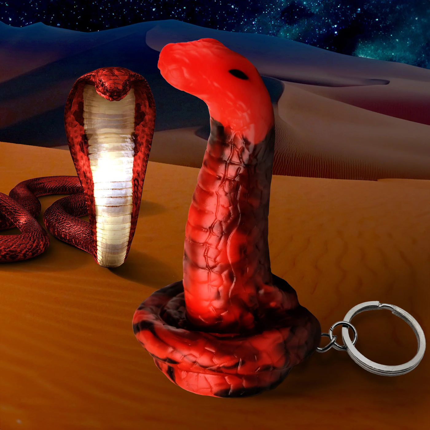 King Cobra Red Keychain Adult Intimacy Accessory Novelty Gag Gifts & Novelties