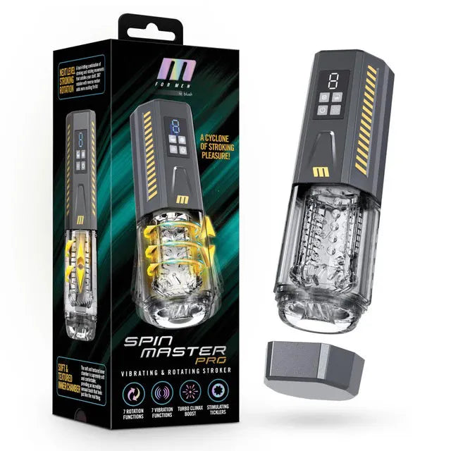 M for Men SpinMaster Pro – Luxury Automatic Male Masturbator Gray > Sex Toys For Men > Masturbators Premium