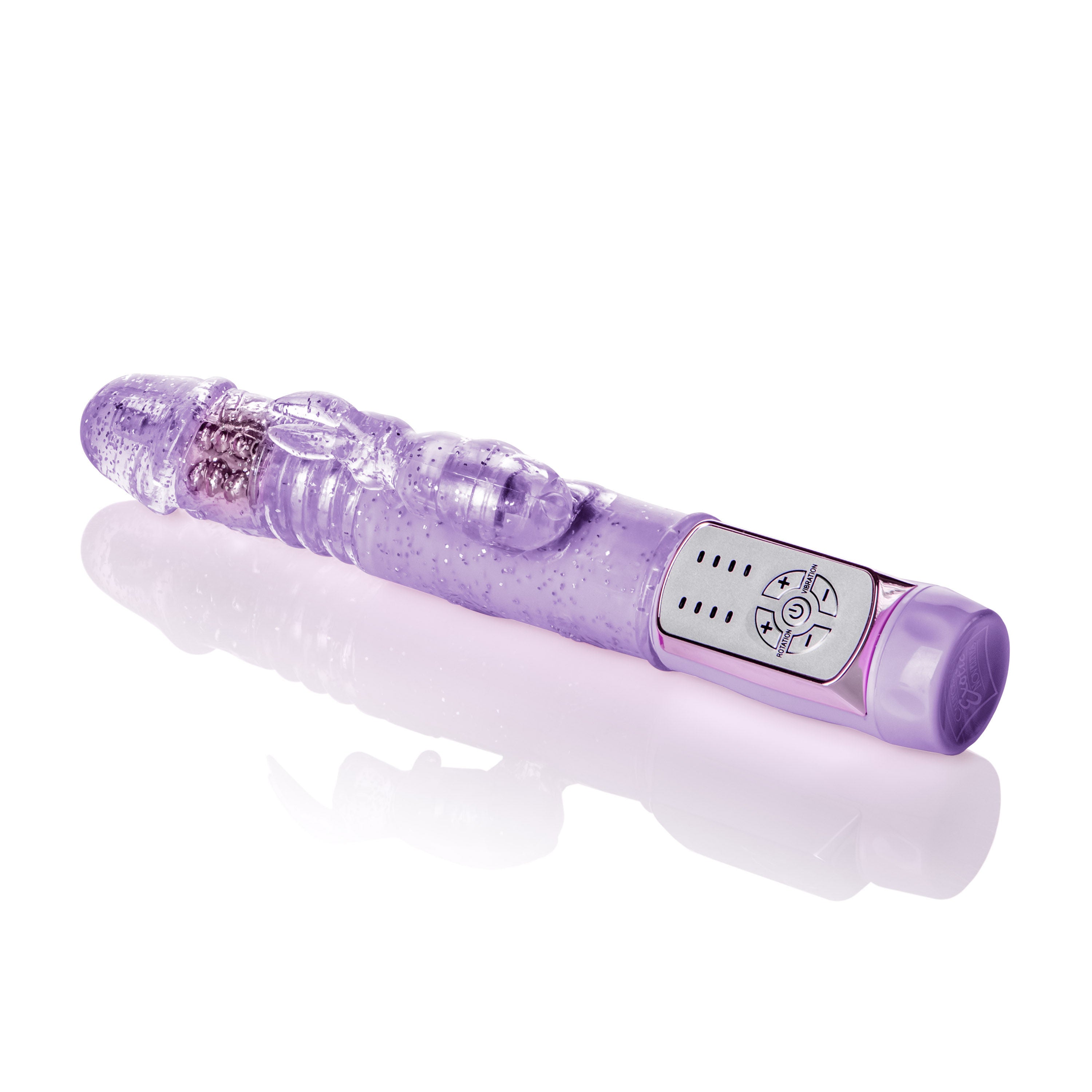 Petite Thrusting Jack Rabbit Vibrator with Rotating Beads Purple Purple VIBRATORS-RABBIT