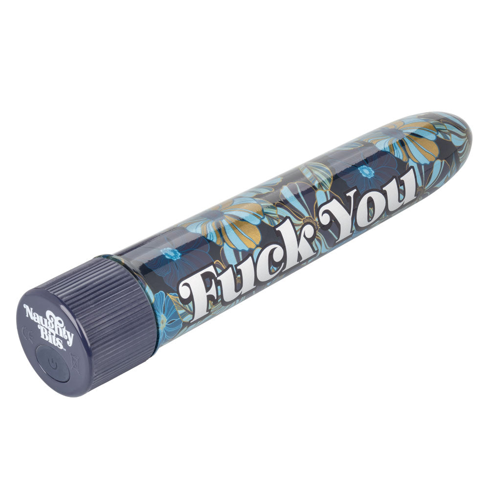 Naughty Bits Fuck You Personal Vibrator Floral Design 10-Function Powerful Massager Vibrators