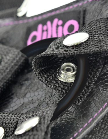 Dillio Pink 6 Inch Strap-On Suspender Harness Adult Toy Set Harnesses & Strap-Ons
