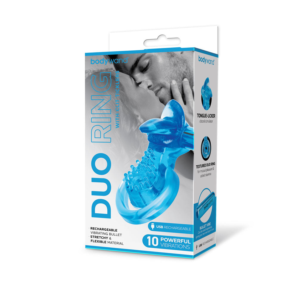Bodywand Duo Ring with Clit Tickler > Cock Ring > Vibrating