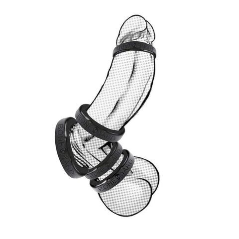 Boneyard Silicone Cock Ring 30mm Black Cockrings