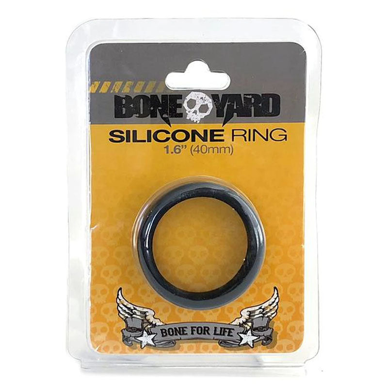 Boneyard Silicone Ring 40mm Black for Men Cockrings