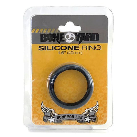 Boneyard Silicone Ring 40mm Black for Men Cockrings