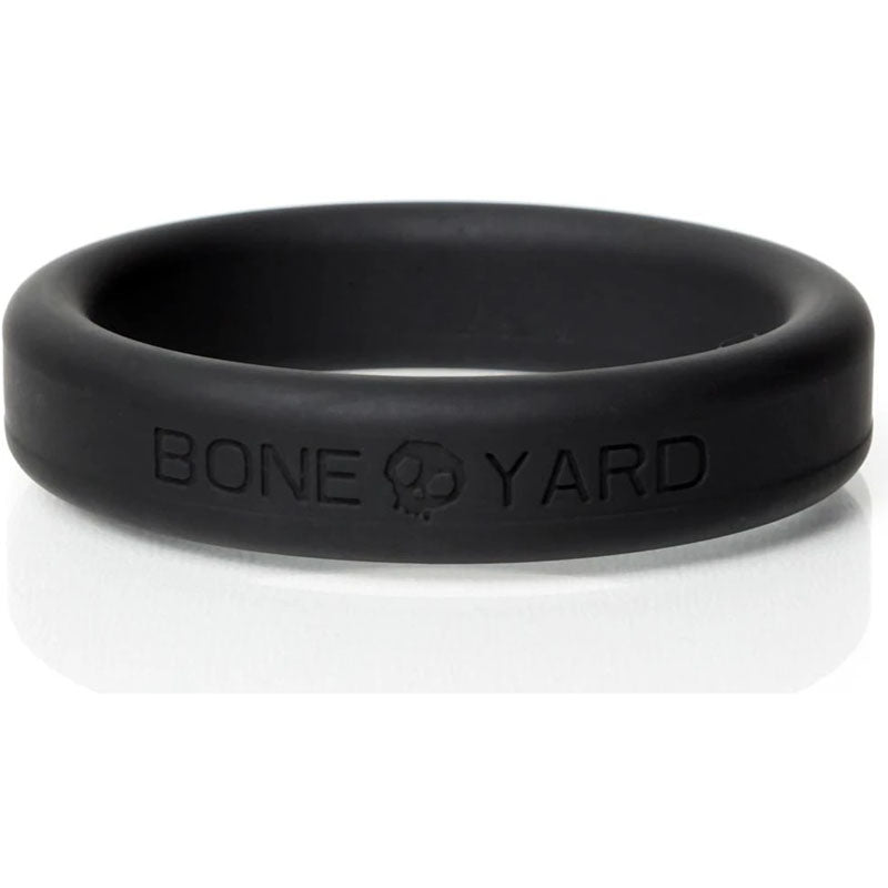 Boneyard Silicone Ring 45mm in Black - Comfortable and Durable Adult Sex Toy Cockrings