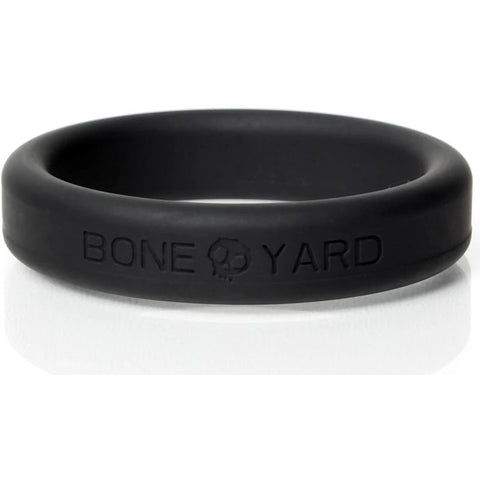 Boneyard Silicone Ring 45mm in Black - Comfortable and Durable Adult Sex Toy Cockrings