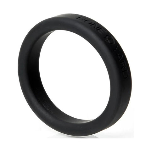 Boneyard Silicone Ring 45mm in Black - Comfortable and Durable Adult Sex Toy Cockrings