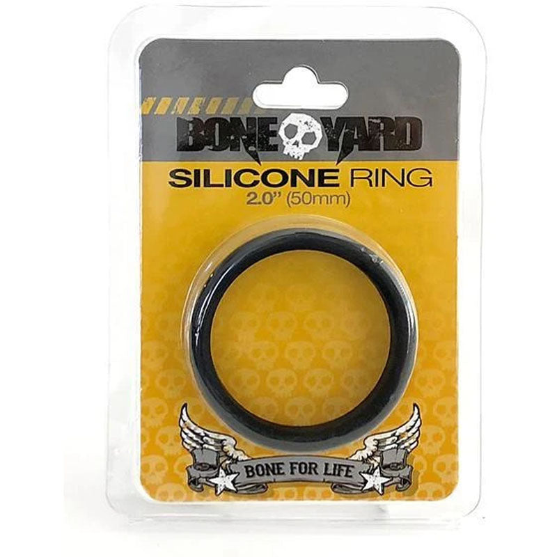 Boneyard Silicone Ring 50mm Black for Comfort and Durability COCK RINGS