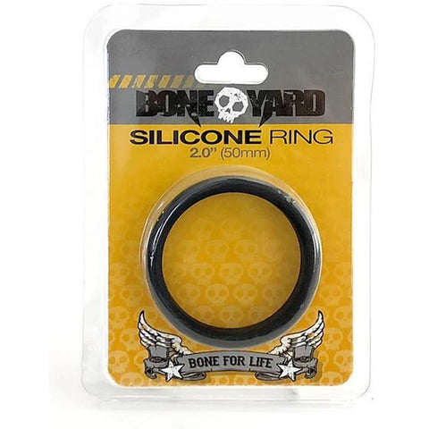 Boneyard Silicone Ring 50mm Black for Comfort and Durability COCK RINGS