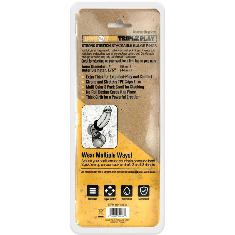 Triple Play Cock Ring with Three Adjustable Sizes for Ultimate Comfort and Versatility COCK RING Set