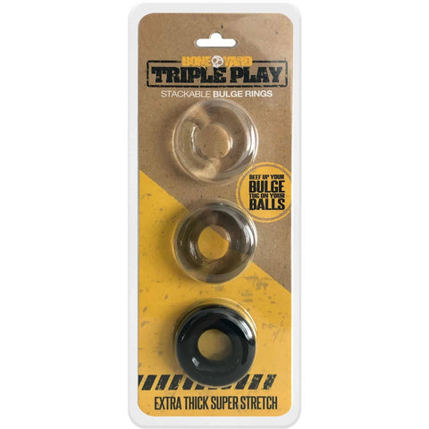 Triple Play Cock Ring with Three Adjustable Sizes for Ultimate Comfort and Versatility COCK RING Set