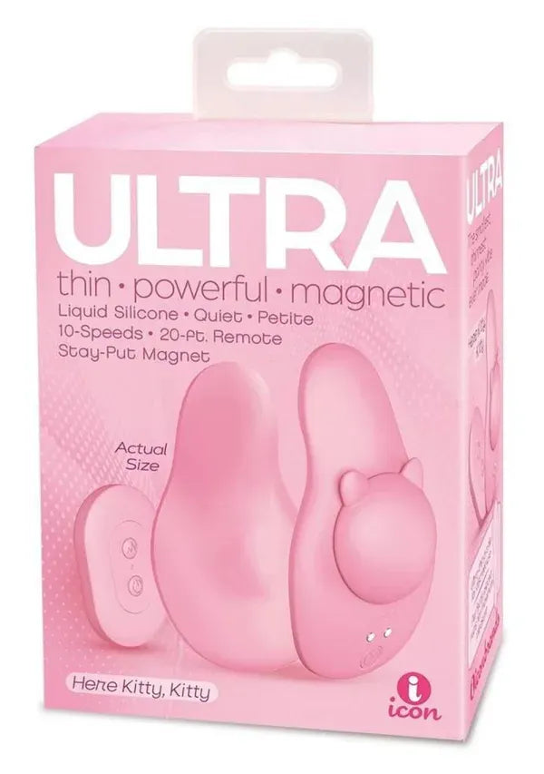 Ultra Here Kitty Kitty Remote Controlled Panty Vibrator Pink > Sex Toys For Ladies > Panty Vibes