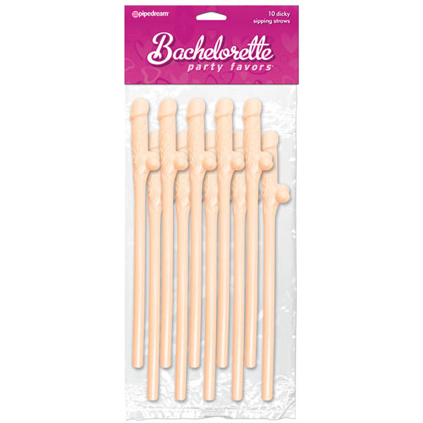 Bachelorette Party Favors Dicky Sipping Straws Set of 10 > Novelties > Bachelor & Bachelorette Items