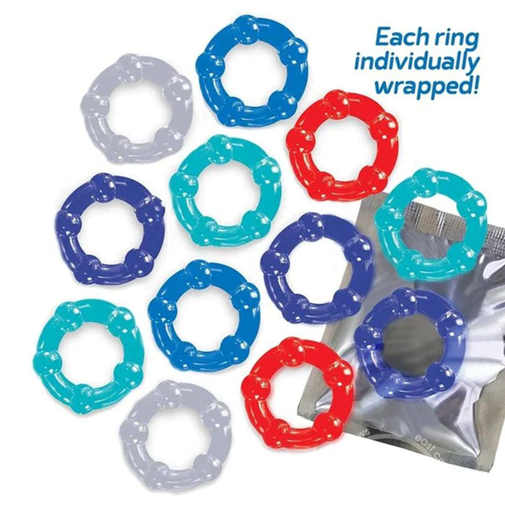 Baller's Dozen - 12 Beaded Cock Rings Secondary image