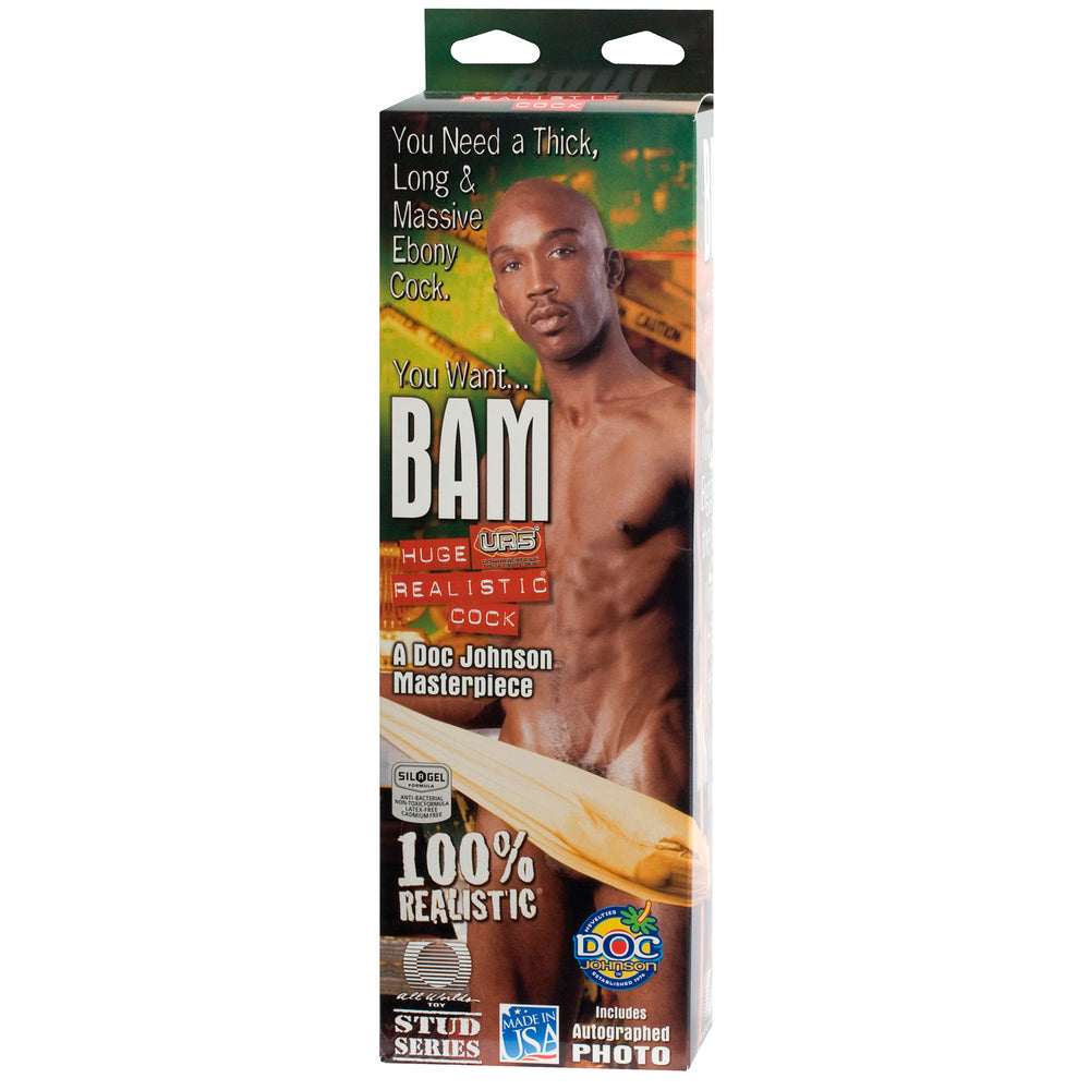 Bams 13 Inch Realistic Ebony Cock Dildo – Realistic Dildo > Dildos > Oversized Toys