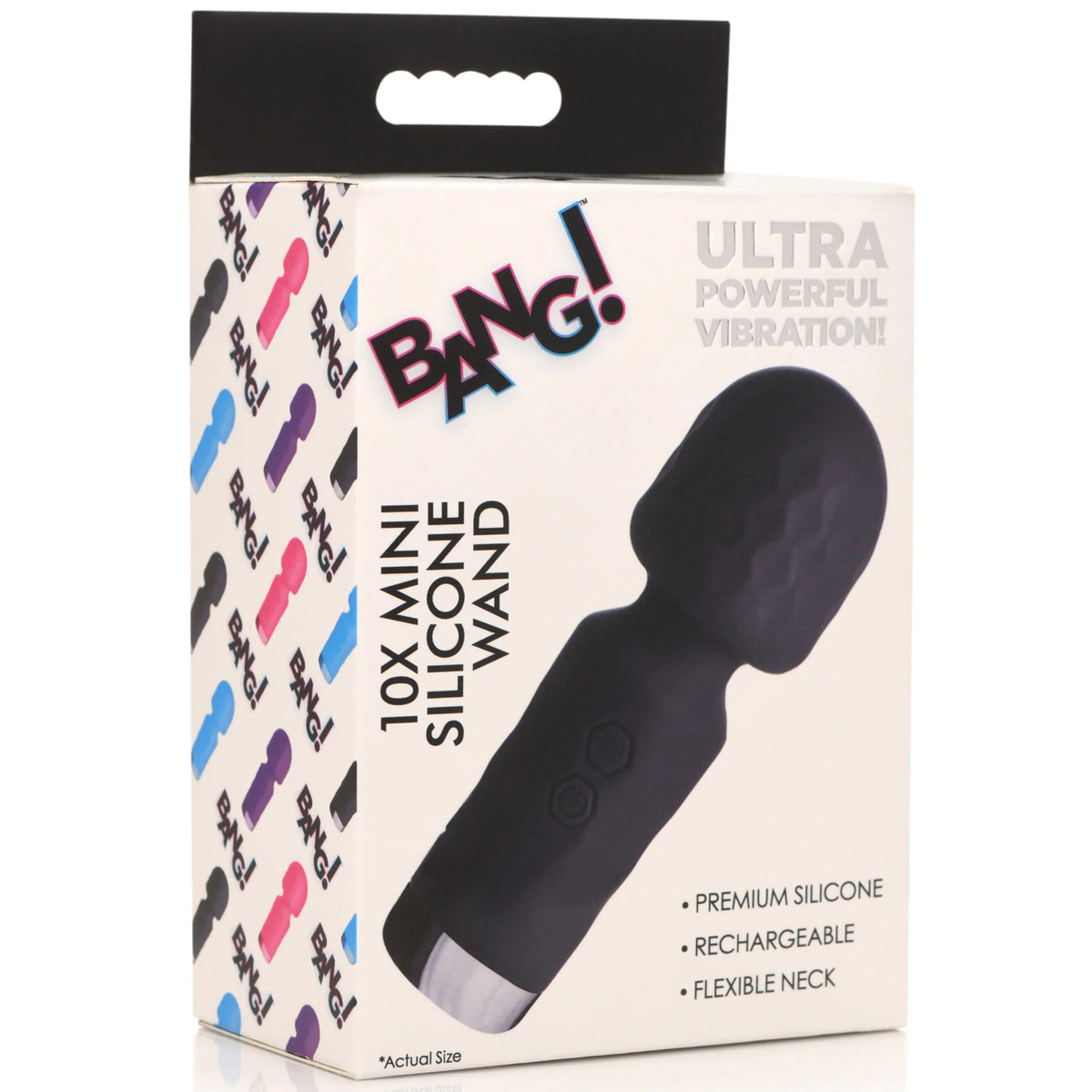 Bang 10X Mini Silicone Wand Black - Compact and Powerful Vibrator > Sex Toys > Mini Massagers