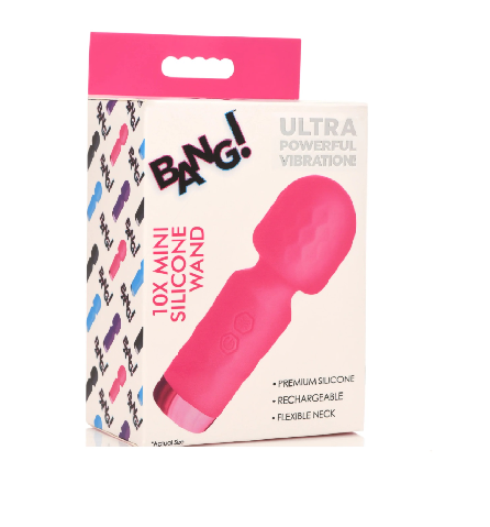 Bang 10X Mini Silicone Wand Pink 4.5 Inch Flexible Neck > Sex Toys > Mini Massagers