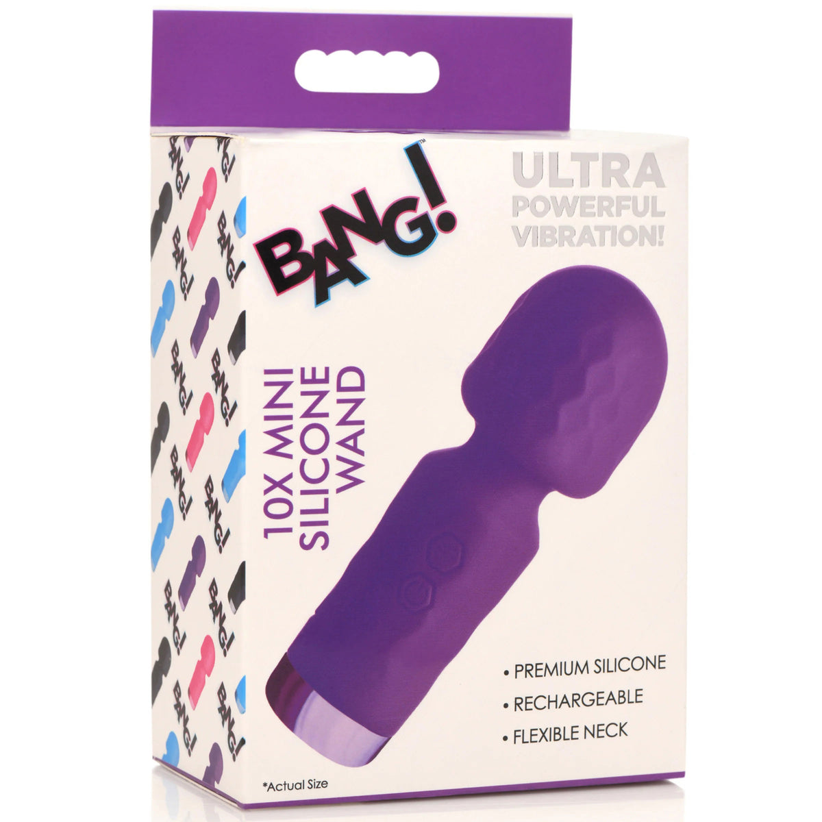 Bang 10X Mini Silicone Wand in Purple Purple > Sex Toys > Mini Massagers