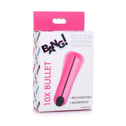 Bang! 10X Vibrating Metallic Bullet - USB Rechargeable Bullet BULLETS