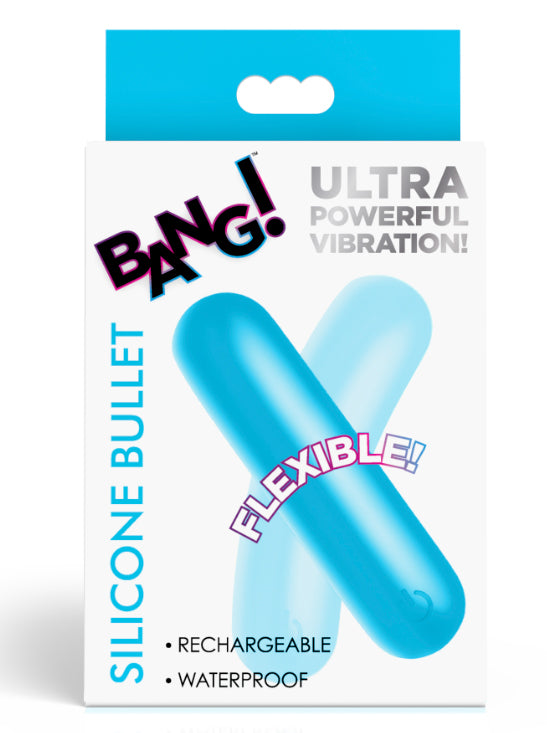 Bang Flexible Silicone Bullet Vibrator Blue > Vibrators > Mini Vibrators