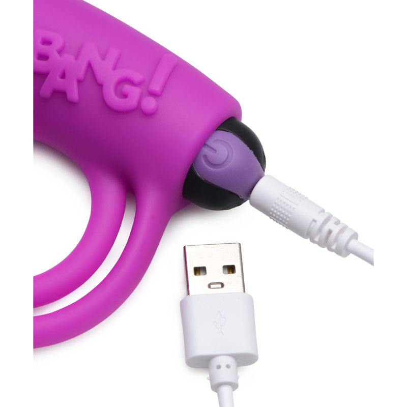 Bang Silicone Cock Ring and Bullet - Vibrating Cock Ring with Wireless Remote in Black > Cock Ring > Vibrating
