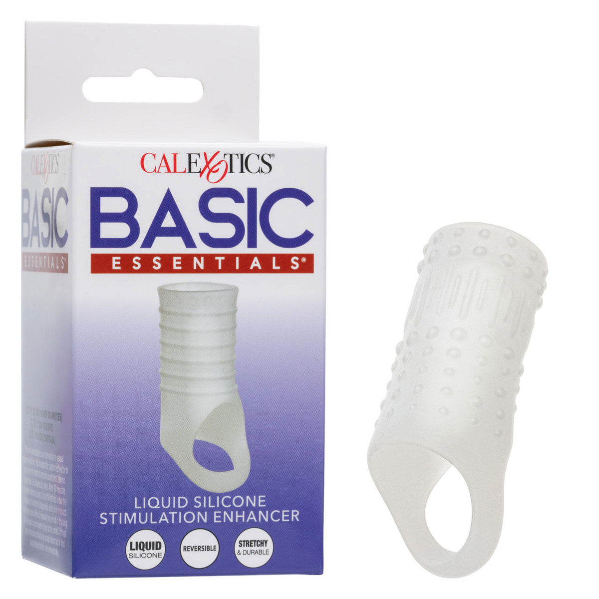 Basic Essentials Liquid Silicone Stimulation Enhancer Sleeve > Sex Toys For Men > Penis Sleeves