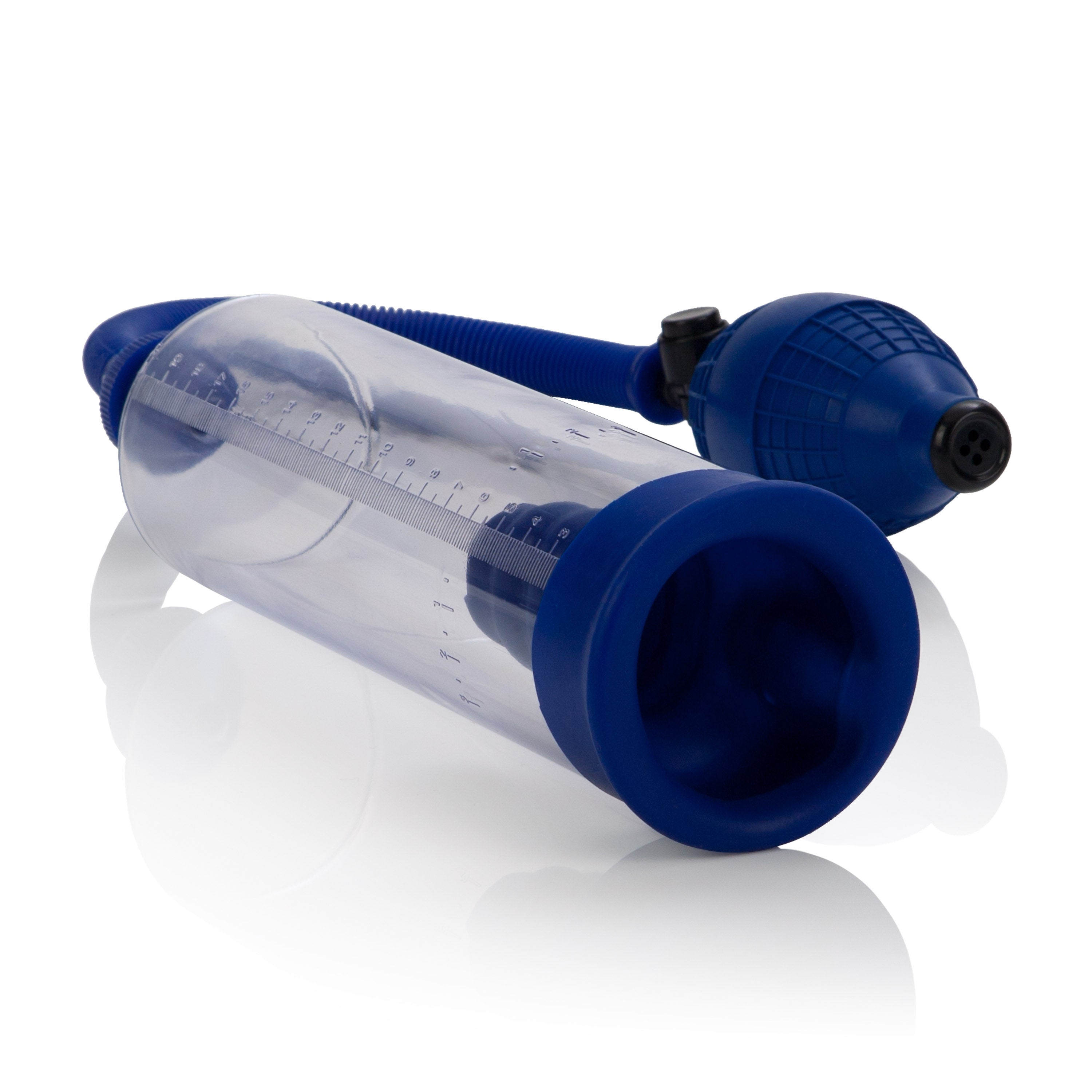 CalExotics Basic Essentials Penis Pump With Soft Ribbed Latex Sleeve – 20cm Penis Pump > Pumps > Penis Pumps