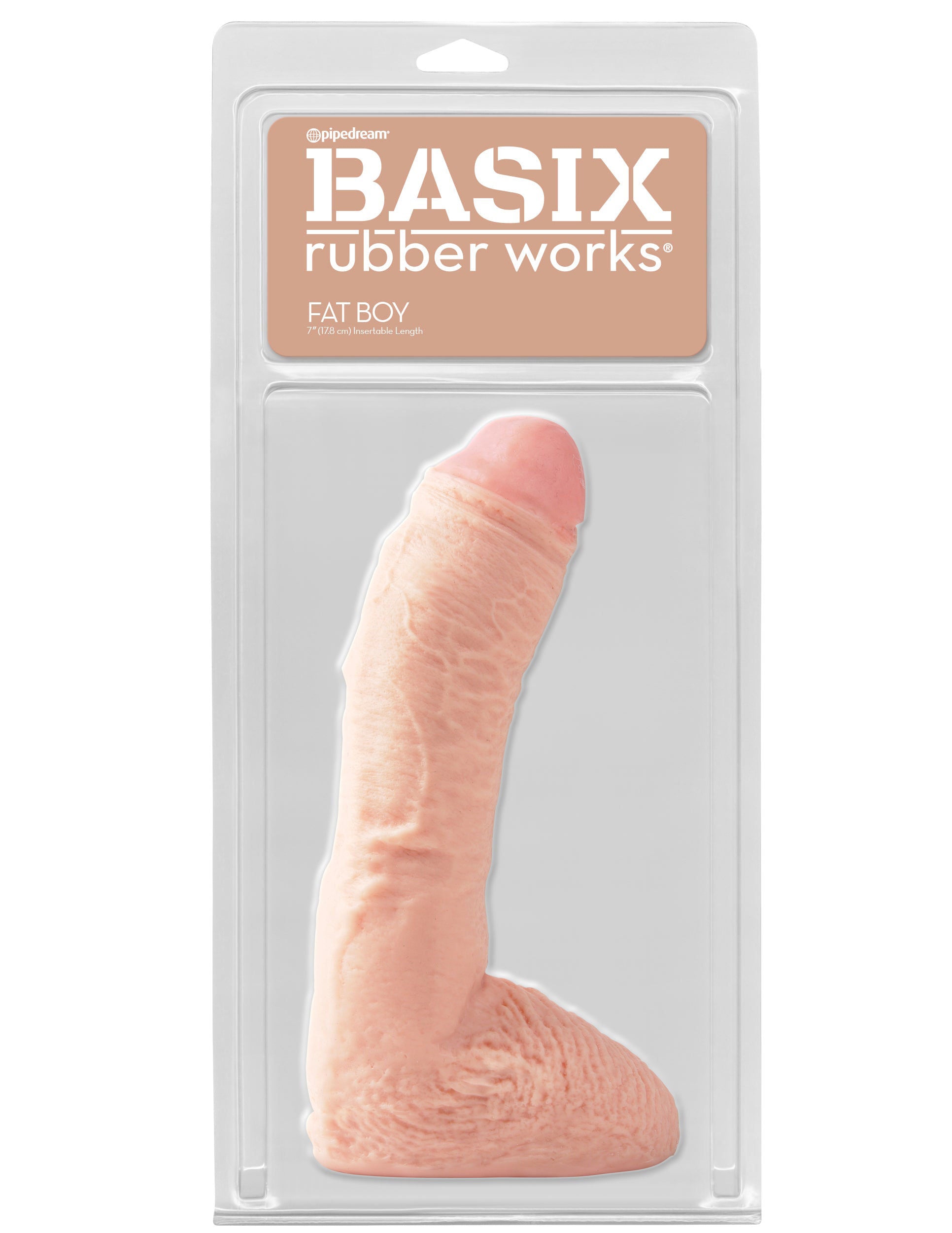 Basix Rubber Works 10 Inch Fat Boy Realistic Flesh Dildo Toy Dongs Realistic