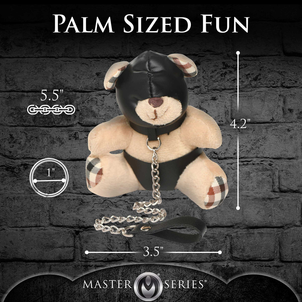 Master Series Hooded Teddy Bear Keychain Playful Adult Accessory > Novelties > Gag Gifts
