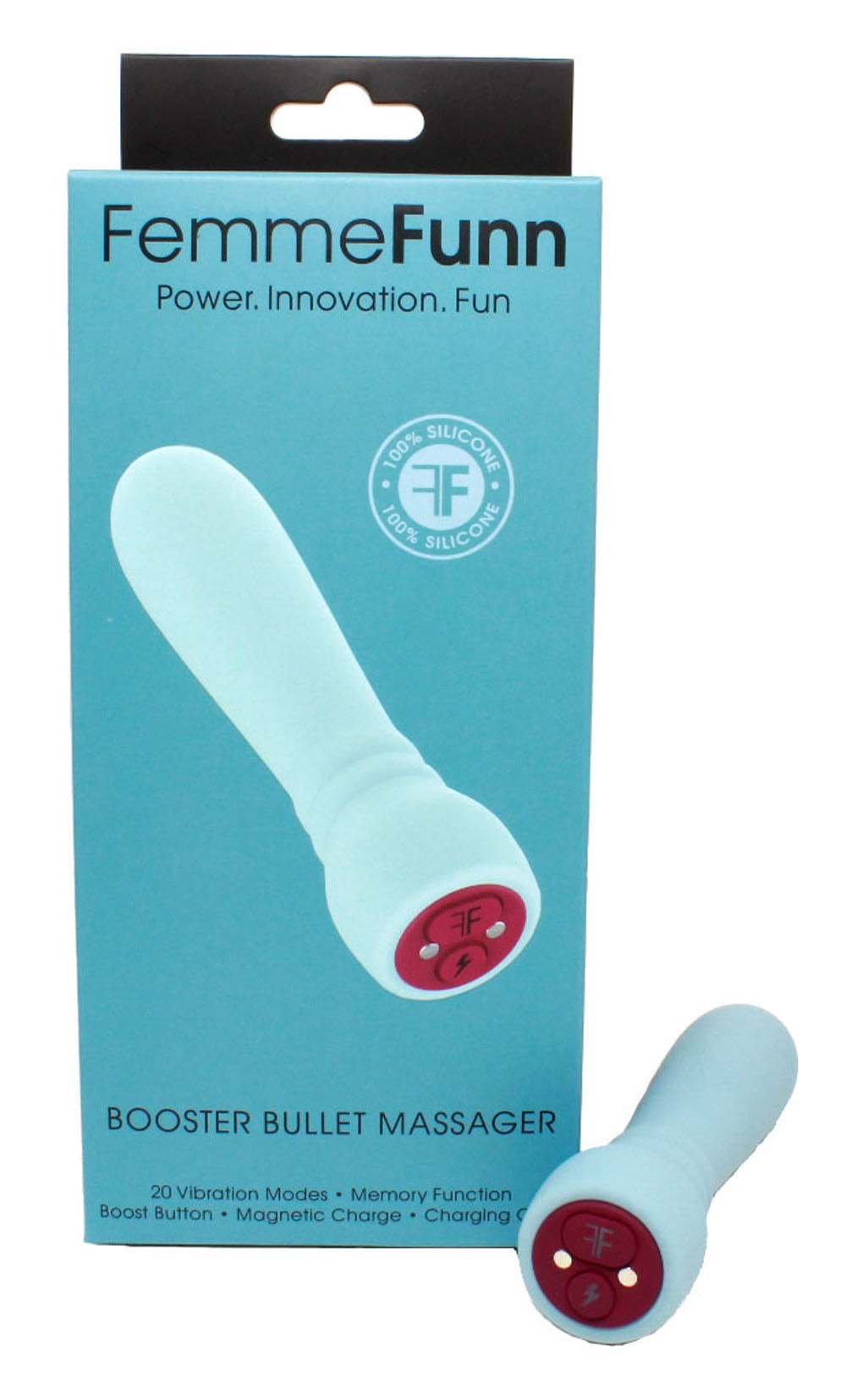 Femme Funn Booster Bullet Vibrator Light Blue With 20 Modes BULLETS